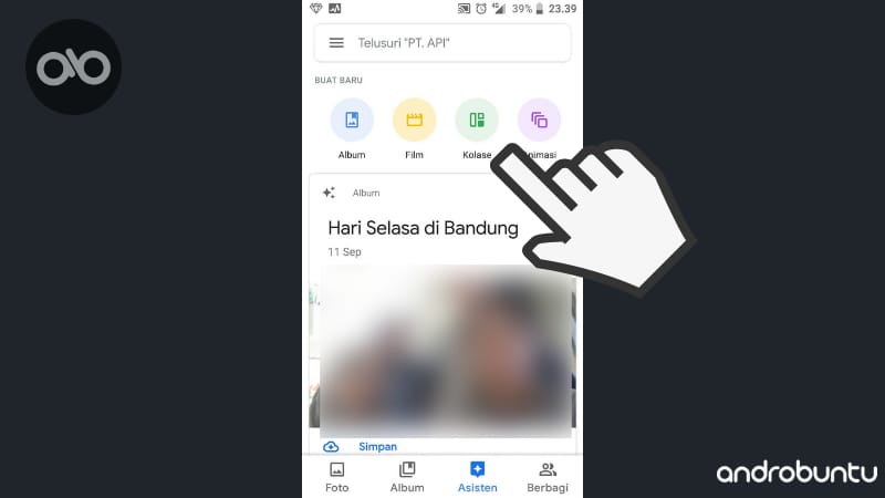 Cara Membuat Foto Kolase Di Android Menggunakan Google Photos by Androbuntu