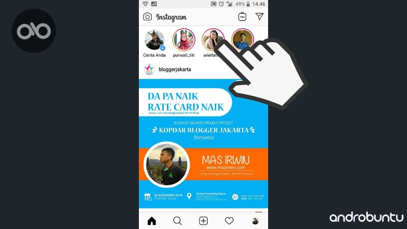 cara mute postingan instagram