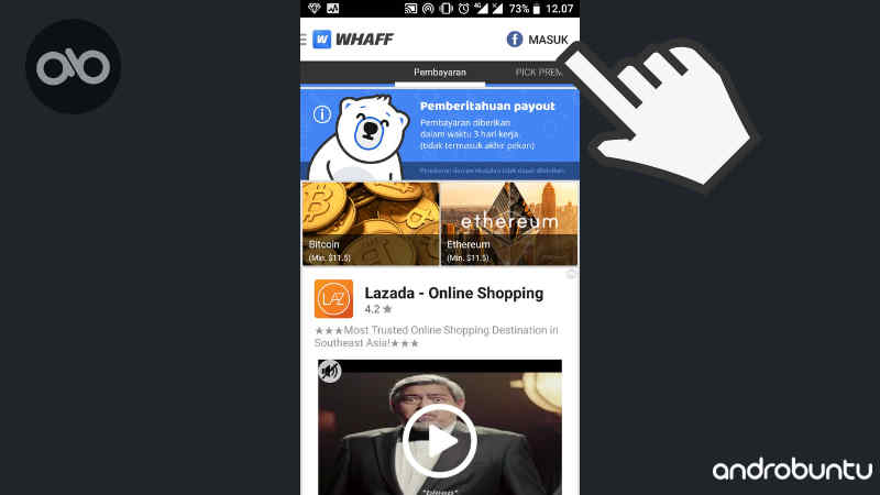 cara mendapatkan uang dengan aplikasi whaff di android