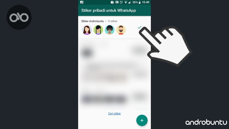 Cara Membuat Stiker WhatsApp Dengan Foto Sendiri Di Android by Androbuntu