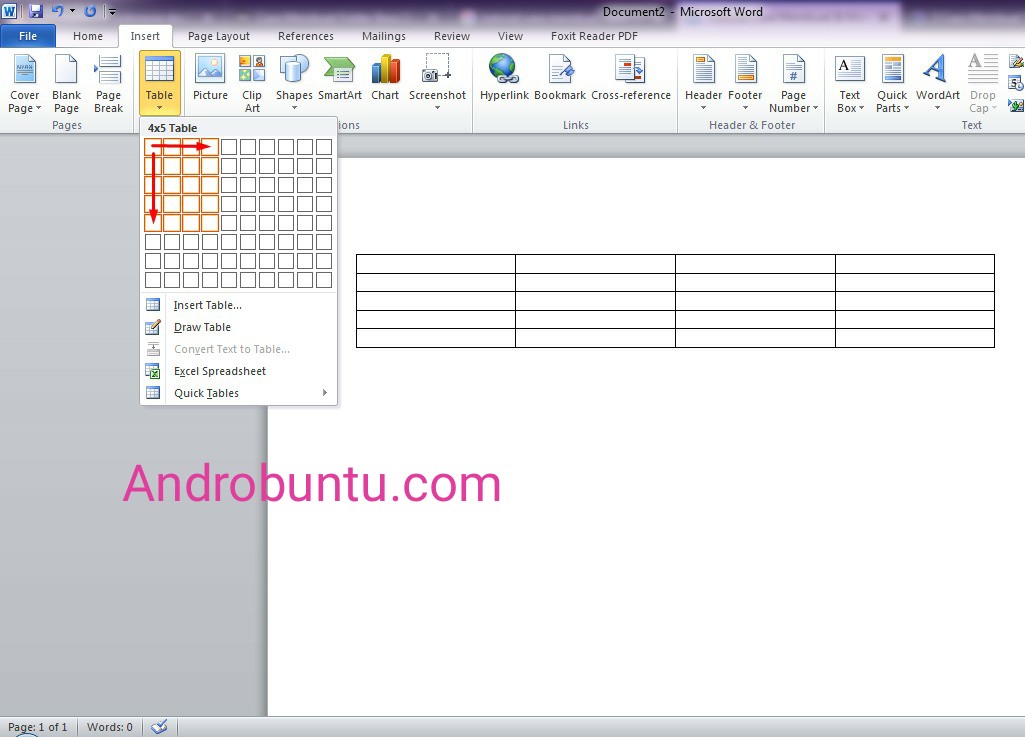 Cara Membuat Tabel Di Microsoft Word Dengan Mudah Dan Cepat