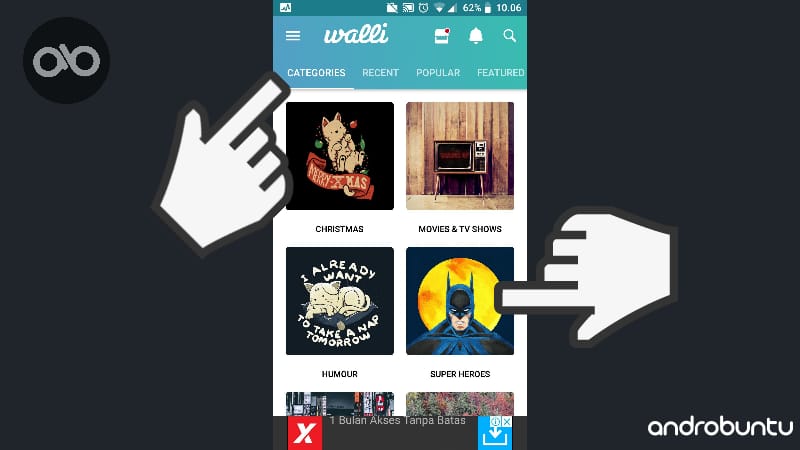 Walli Menawarkan Beragam Wallpaper Keren Untuk HP Android Kamu by Androbuntu