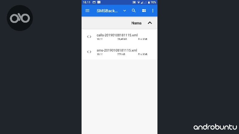 Cara Backup SMS Di Android by Androbuntu