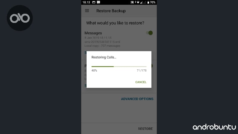 cara backup sms ke hp lain