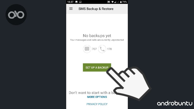 Cara Backup SMS Di Android by Androbuntu