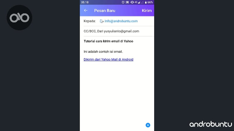 Cara Kirim Email Yahoo Lewat Komputer & Android by Androbuntu