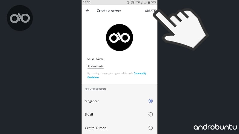Cara Membuat Server Discord Di Android by Androbuntu 7