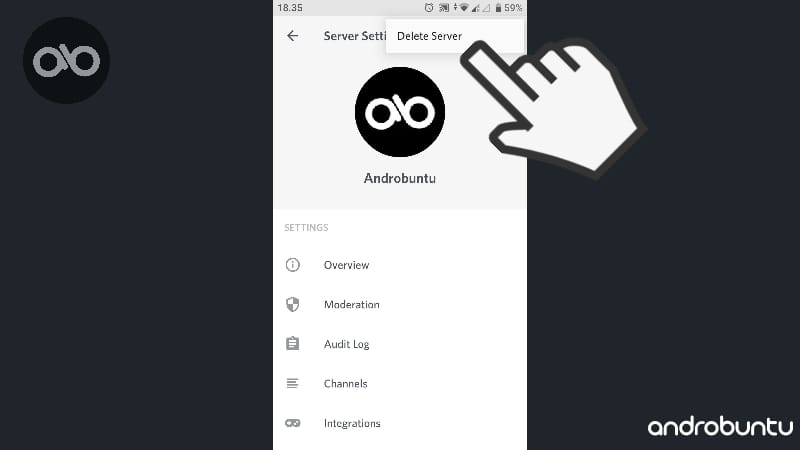 Cara Menghapus Server Discord by Androbuntu 5