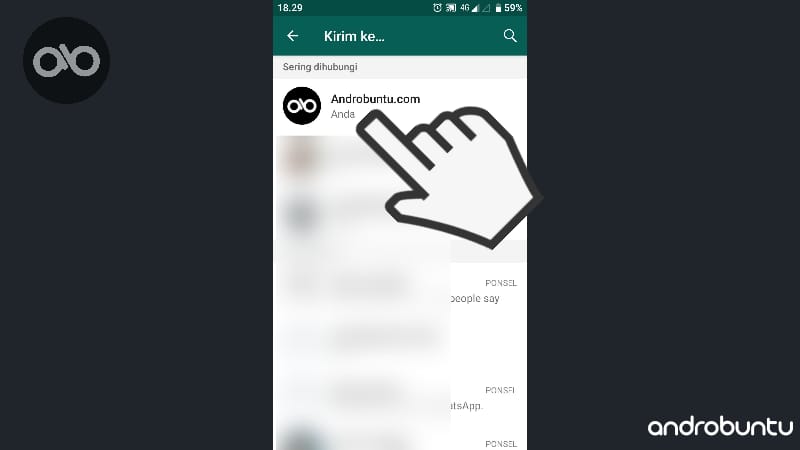 Cara Mengirim Kontak Melalui WhatsApp by Androbuntu 4