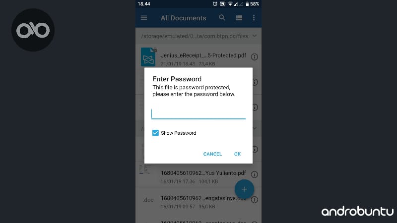Cara Mengunci File PDF dengan Password Agar Lebih Aman by Androbuntu 8