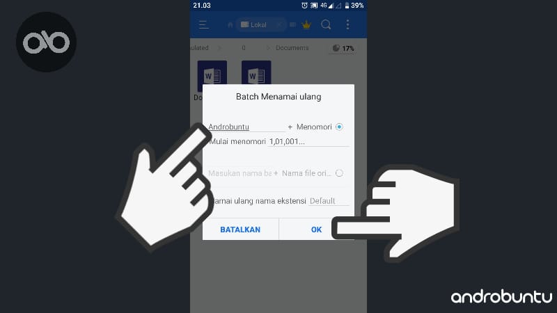 Cara Rename Banyak File dan Folder Sekaligus Di Android by Androbuntu 2