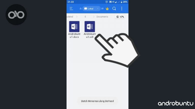 Cara Rename Banyak File dan Folder Sekaligus Di Android by Androbuntu 3