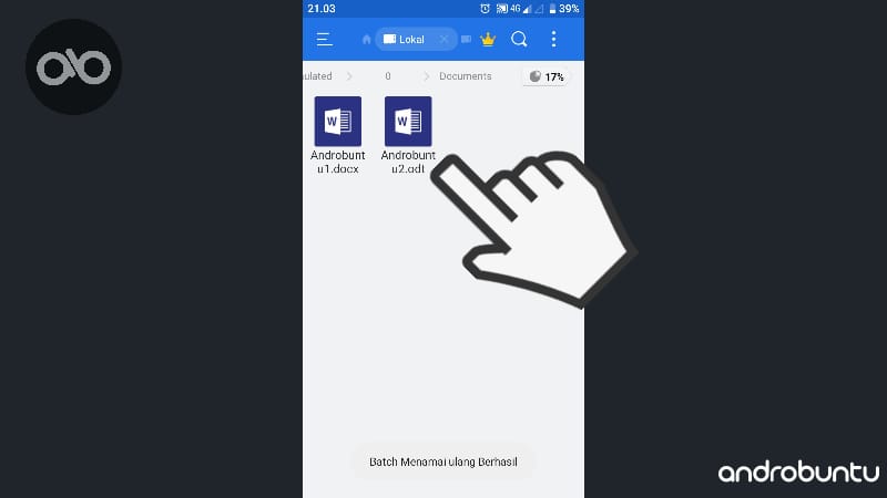 Cara Rename Banyak File dan Folder Sekaligus Di Android by Androbuntu 3