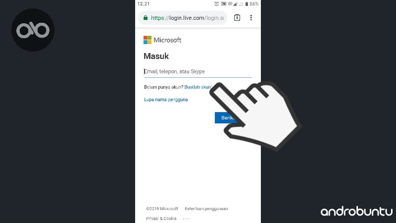 cara membuat akun microsoft by Androbuntu