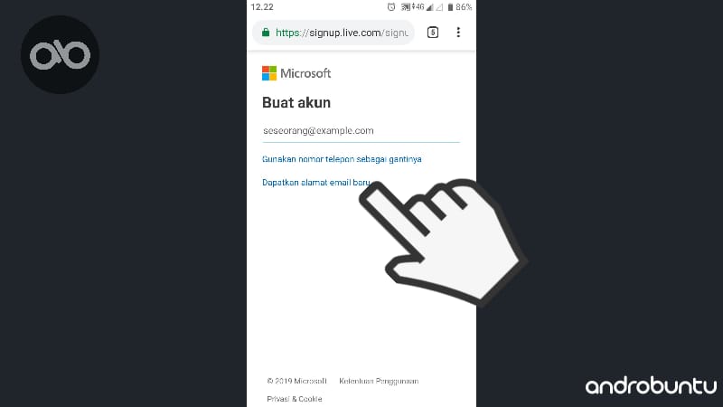 cara membuat akun microsoft by Androbuntu