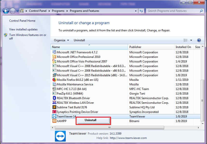 cara menghapus aplikasi di laptop windows 10