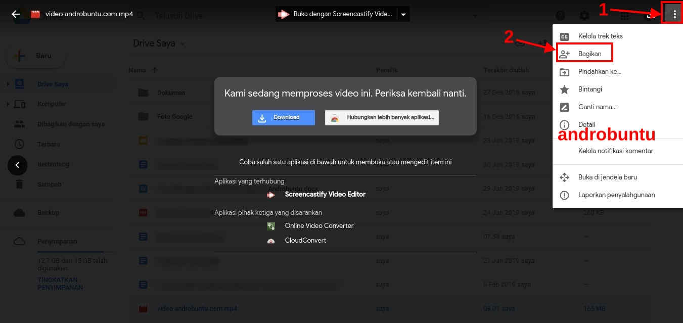 Cara Embed Video di Google Drive by Androbuntu 6