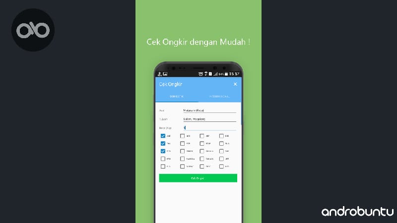 Aplikasi Cek Ongkir Terbaik untuk HP Android by Androbuntu.com 5
