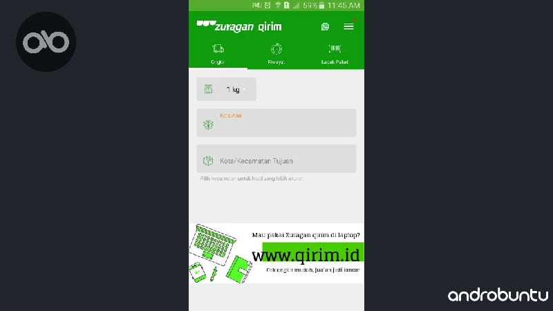 Aplikasi Cek Ongkir Terbaik untuk HP Android by Androbuntu.com 6