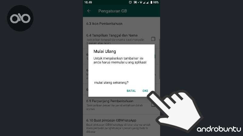 Cara Agar WhatsApp Selalu Online by Androbuntu.com 2
