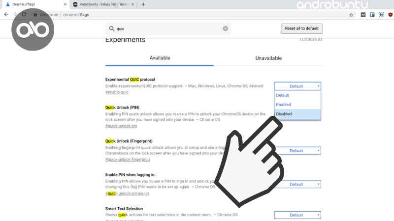 Cara Mengatasi This site can't be reached di Google Chrome by Androbuntu.com 1