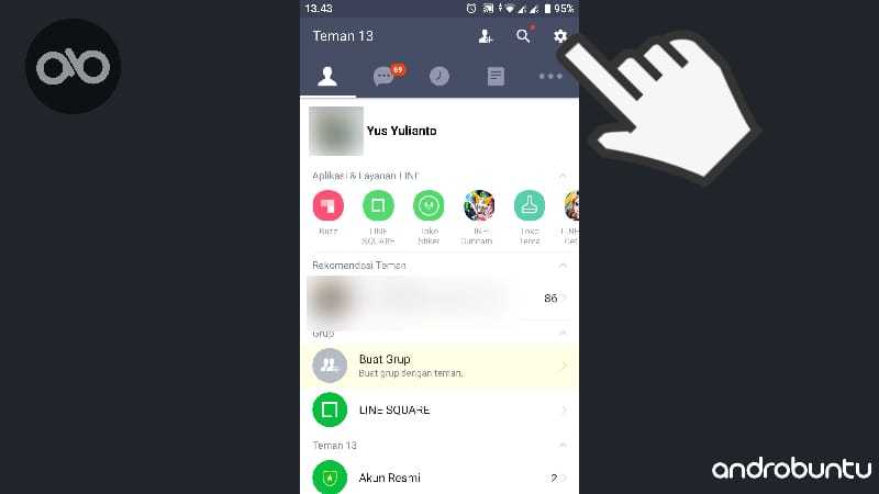 Cara Menghapus Akun LINE di Android dan iPhone by Androbuntu.com 1