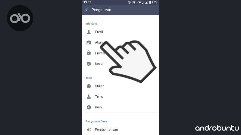 Cara Menghapus Akun LINE di Android dan iPhone by Androbuntu.com 2