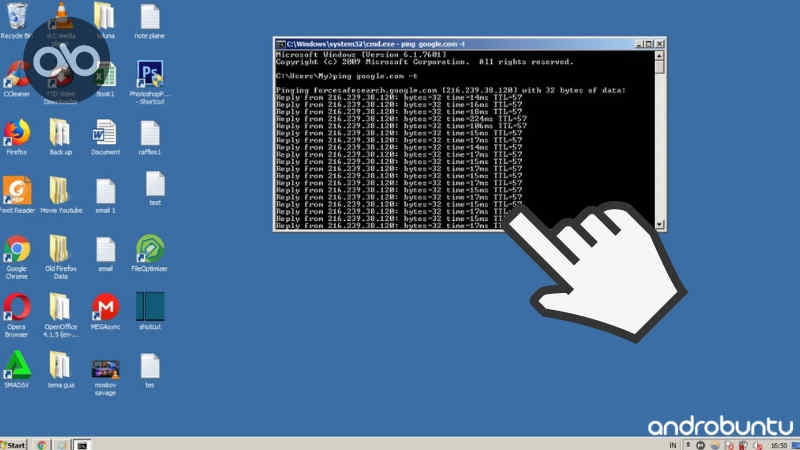 Cara Ping CMD by Androbuntu.com 4