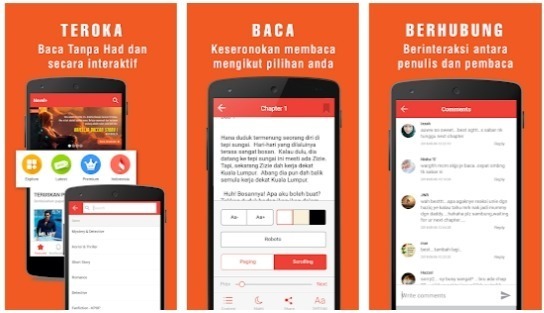Aplikasi Baca Novel Terbaik di Android by Androbuntu NovelPlus