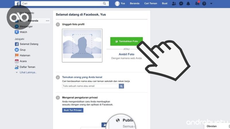 Cara Membuat Akun Facebook Baru dengan Mudah by Androbuntu.com 6