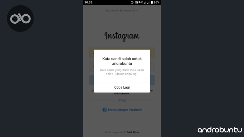 Cara Mengatasi Tidak Bisa Login Instagram dan Penyebabnya by Androbuntu.com 5