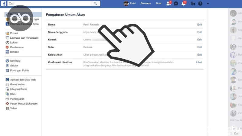 cara mengganti nama di facebook tanpa menunggu 60 hari