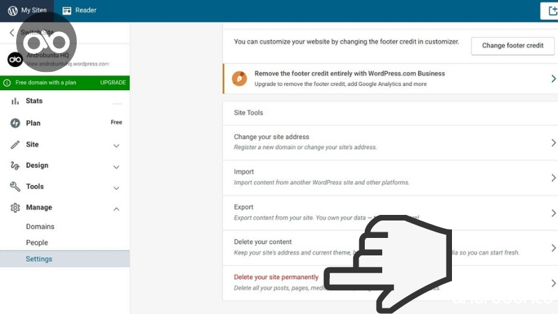 Cara Menghapus Blog di Blogspot dan WordPress Secara Permanen by Androbuntu.com 2