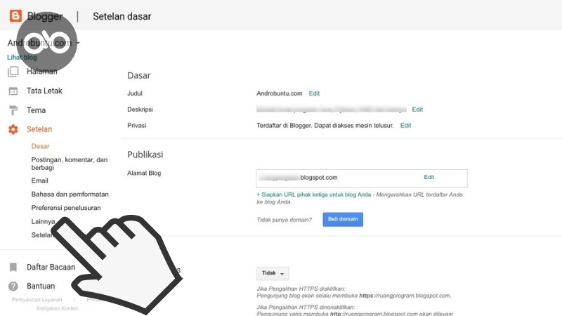 menghapus blog tanpa login