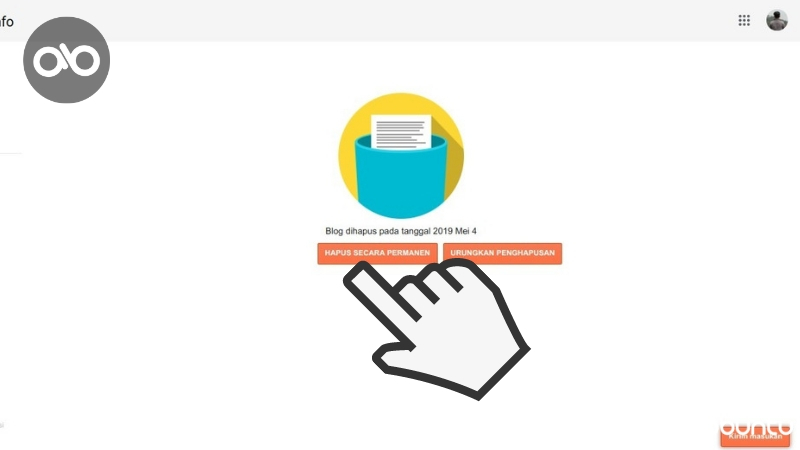 cara menghapus blogspot tanpa login