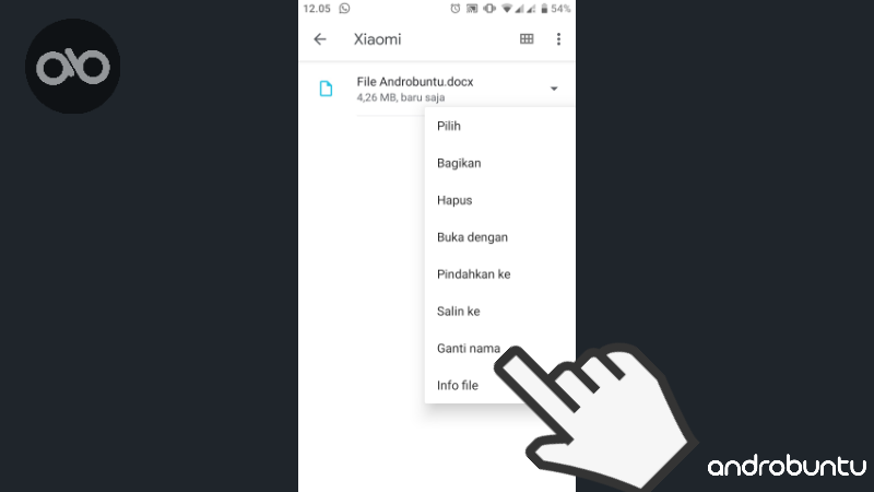 Cara Mengubah Ekstensi File di Android by Androbuntu.com 2