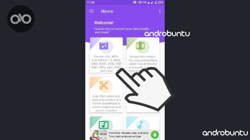 cara mengubah format video di android