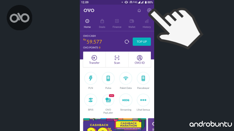 Cara Log Out dari Aplikasi OVO by Androbuntu 1