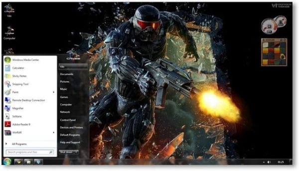 Tema Windows 7 Game by Androbuntu 2