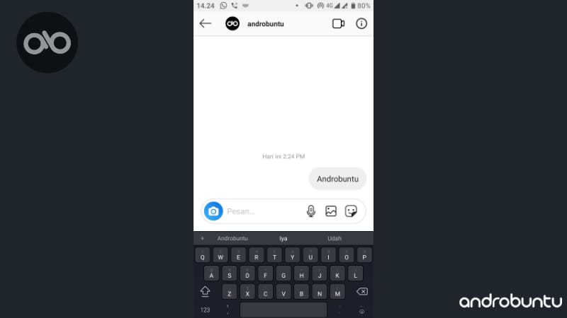 Cara Kirim Pesan DM di Instagram by Androbuntu.com 4