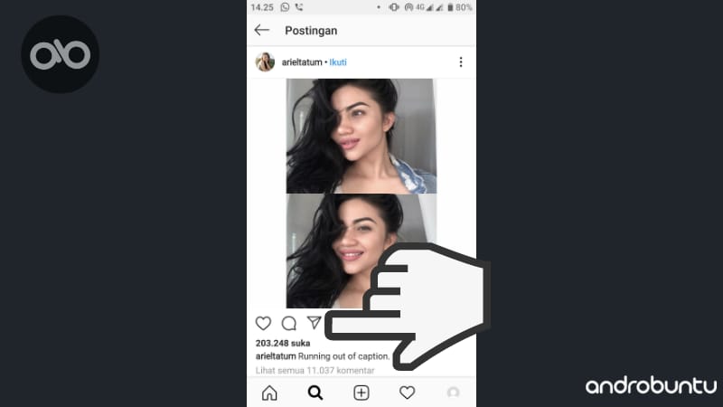 Cara Kirim Pesan DM di Instagram by Androbuntu.com 5