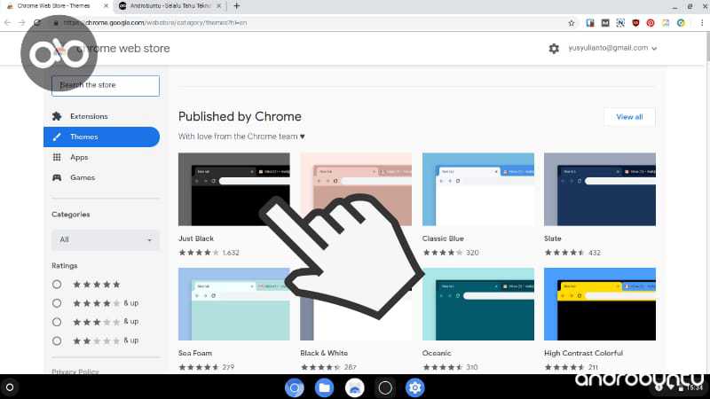 Cara Mengganti Tema di Google Chrome by Androbuntu.com 2