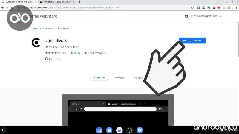 Cara Mengganti Tema di Google Chrome by Androbuntu.com 3