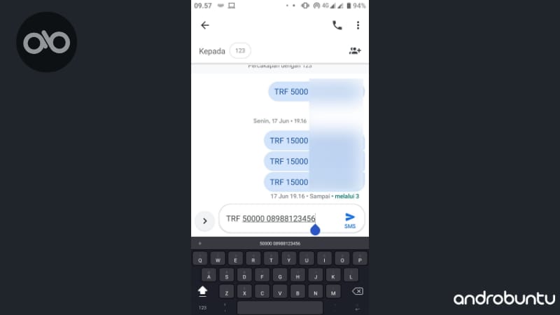 Cara Transfer Pulsa Tri by Androbuntu 7