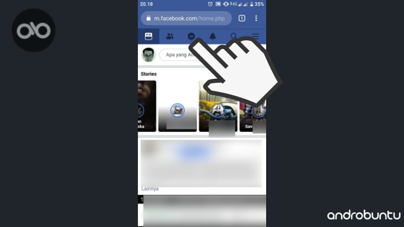 Cara Menghapus Pesan di Facebook by Androbuntu.com 1