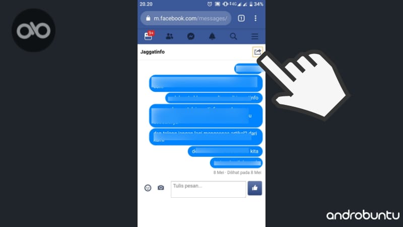 Cara Menghapus Pesan di Facebook by Androbuntu.com 3