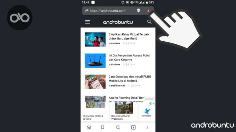 Cara Mengirim Tip Token BAT di Brave Browser by Androbuntu.com 1