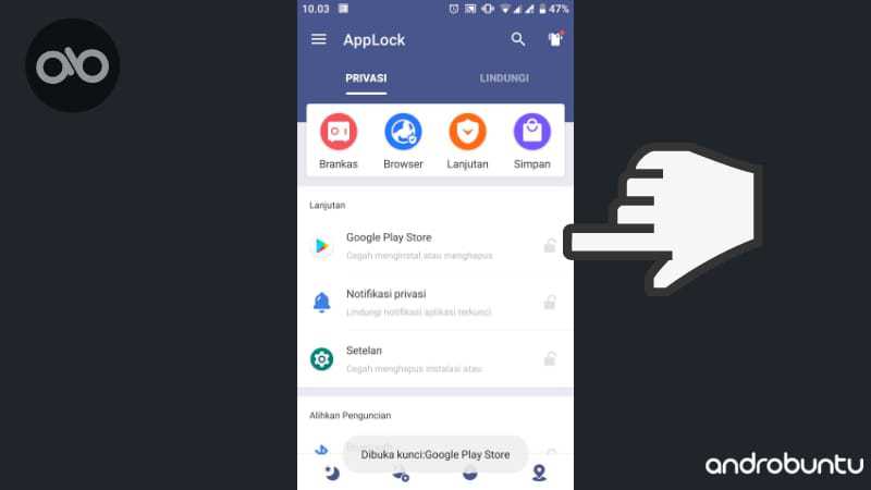Cara Mengunci Aplikasi di Android by Androbuntu.com 3