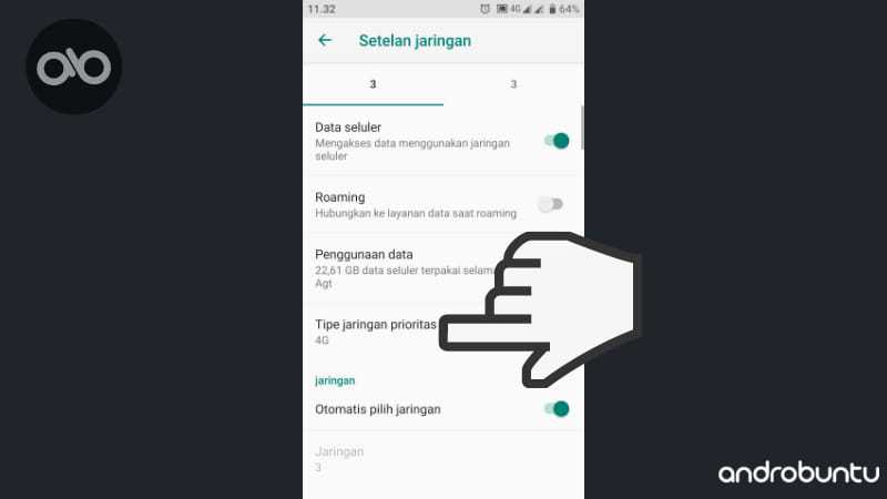Cara Mengunci Jaringan 4G pada Ponsel Android by Androbuntu.com 3