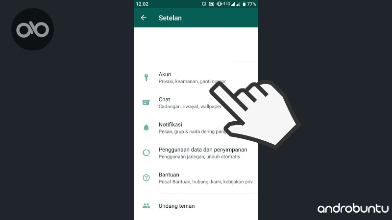 Cara Mengunci WhatsApp dengan Sidik Jari by Androbuntu.com 2